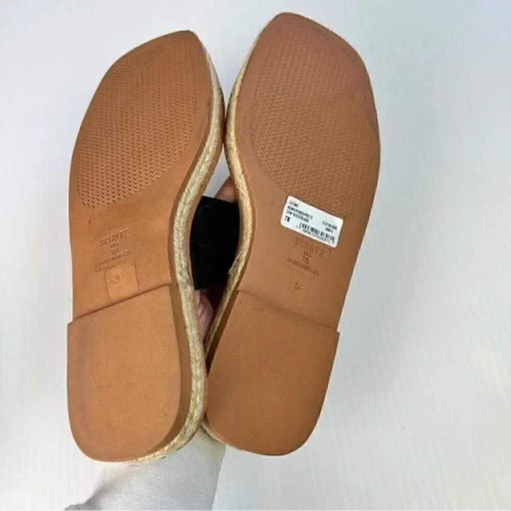 Schutz womens size 7 black Lilyane slide on sandals